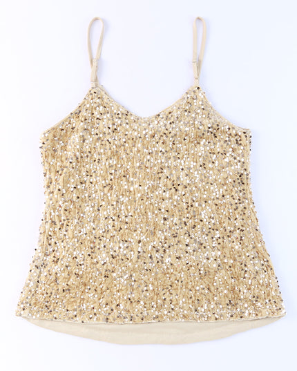 Sequin Adjustable Straps Cami