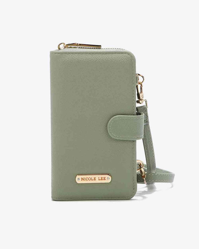 Nicole Lee USA Two-Piece Crossbody Phone Case Wallet