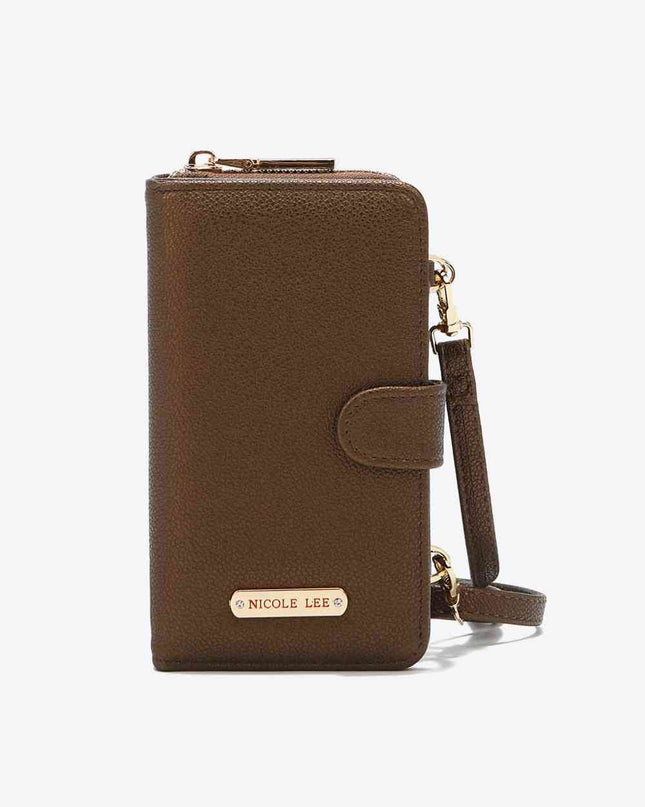 Nicole Lee USA Two-Piece Crossbody Phone Case Wallet