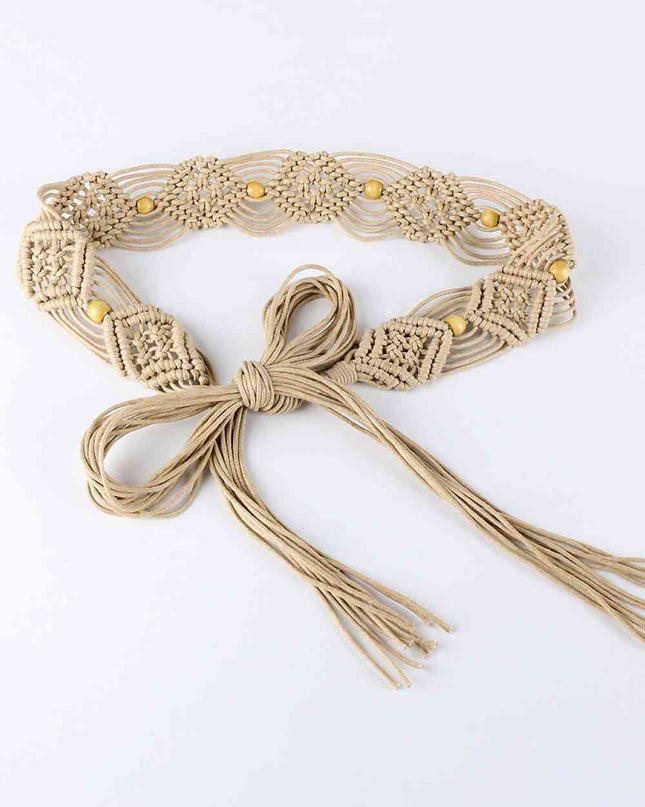 Braid Belt with Fringes