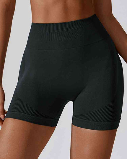 Wide Waistband Slim Fit Sports Shorts