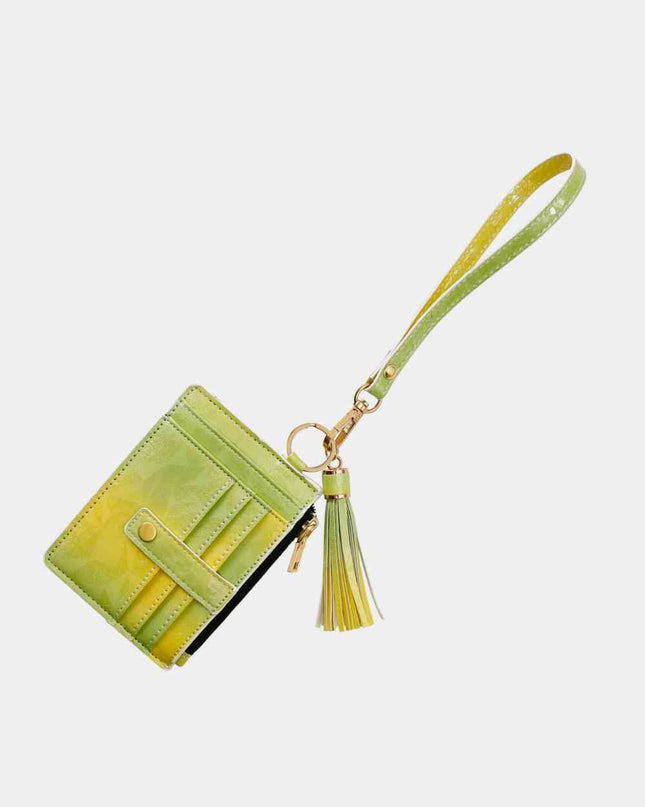Printed Tassel Keychain with Wallet