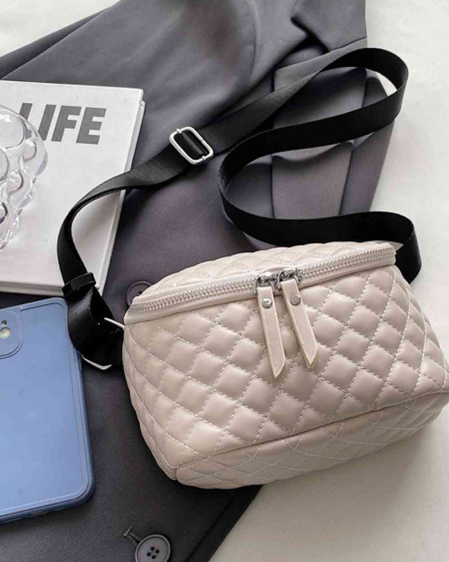 Zipper Detail Crossbody Bag