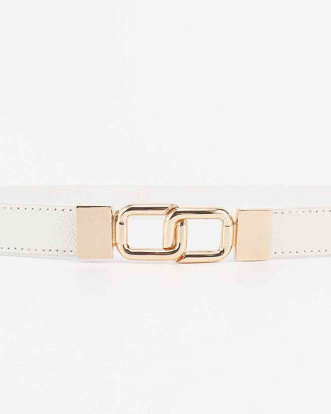 Geometric Double Buckle Elastic Belt