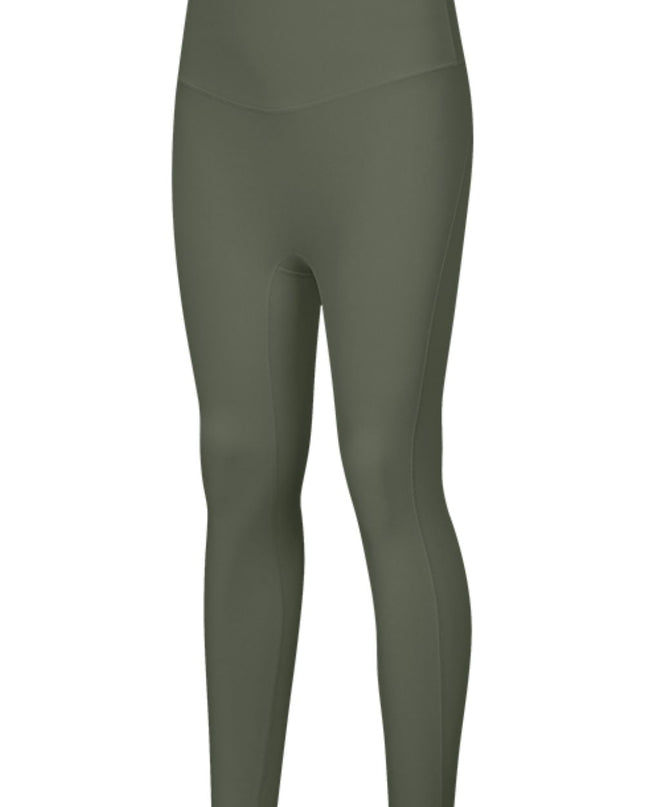 Seamless High-Rise Wide Waistband Yoga Leggings