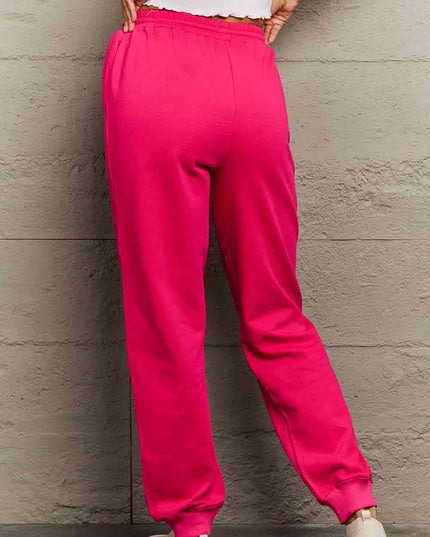 Simply Love Simply Love Full Size Drawstring DAY YOU DESERVE Graphic Long Sweatpants