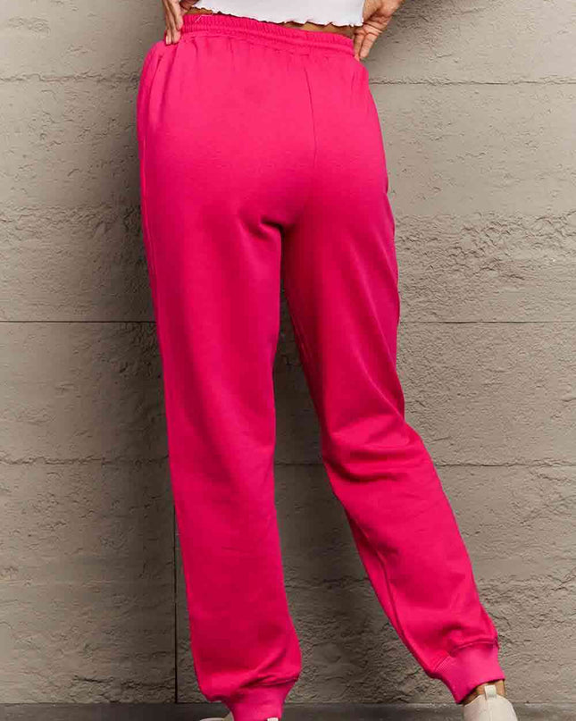 Simply Love Simply Love Full Size Drawstring DAY YOU DESERVE Graphic Long Sweatpants