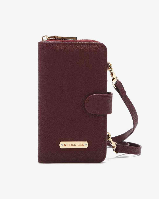 Nicole Lee USA Two-Piece Crossbody Phone Case Wallet