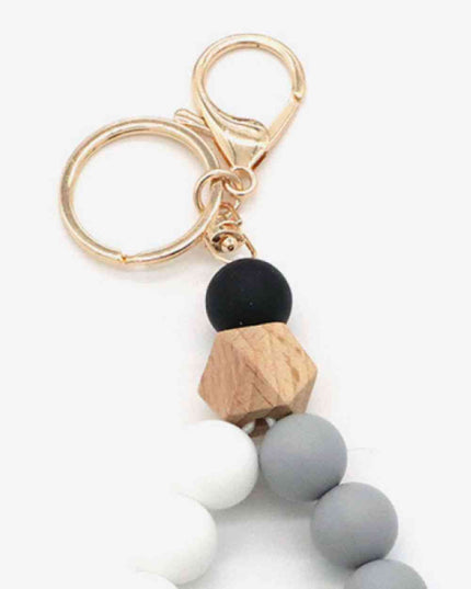 Assorted 2-Pack Multicolored Beaded Wristlet Keychain