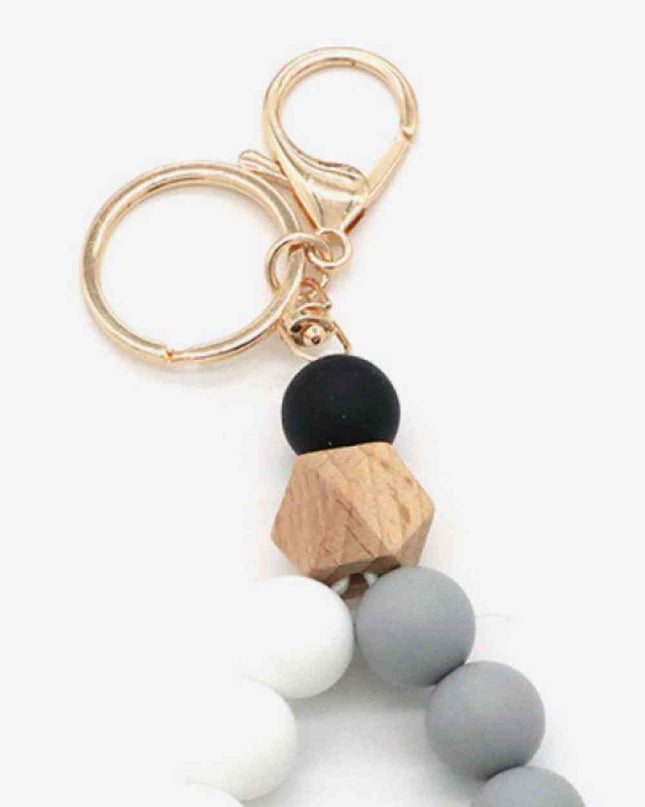 Assorted 2-Pack Multicolored Beaded Wristlet Keychain
