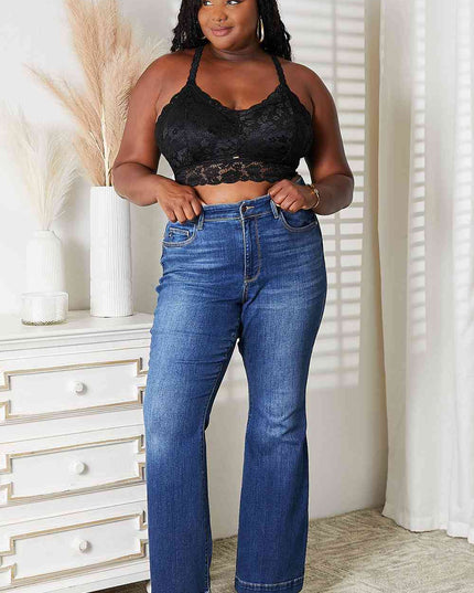JadyK Juliette Full Size Crisscross Lace Bralette