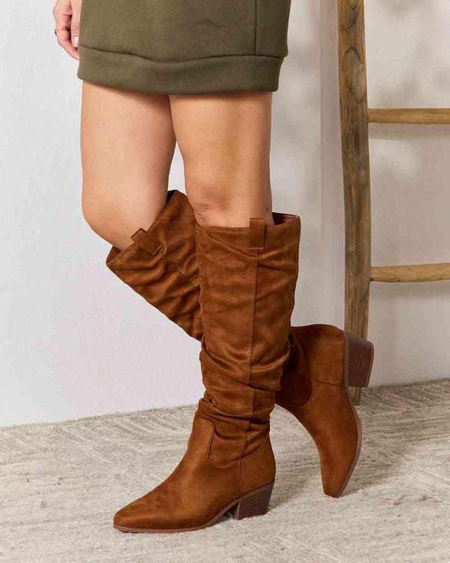 East Lion Corp Block Heel Knee High Boots