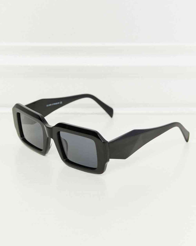 Rectangle TAC Polarization Lens Full Rim Sunglasses