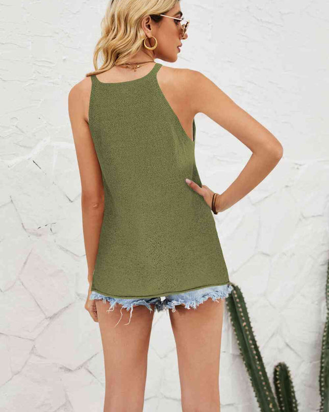 Grecian Neck Knit Tank