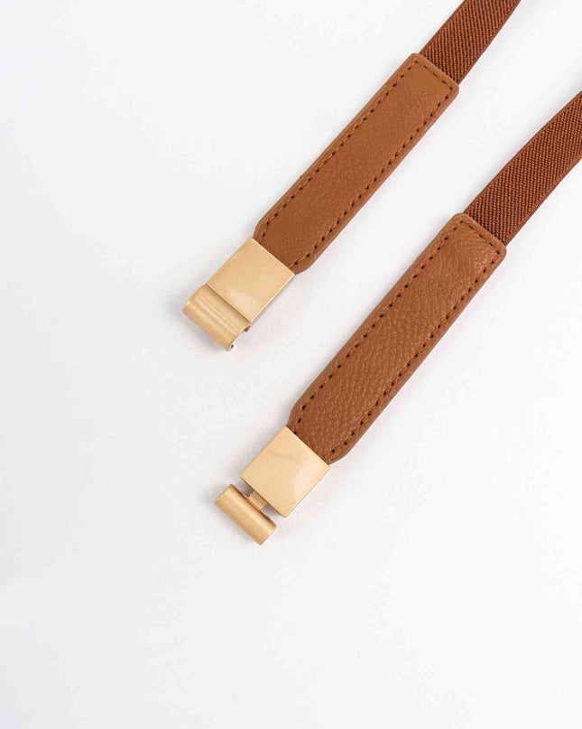 PU Elastic Skinny Belt