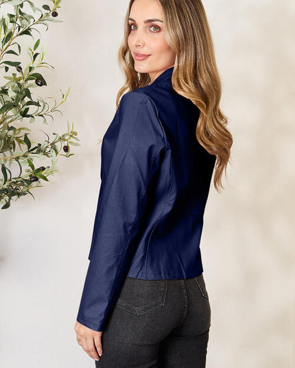 Mock Neck Zip Up Jacket