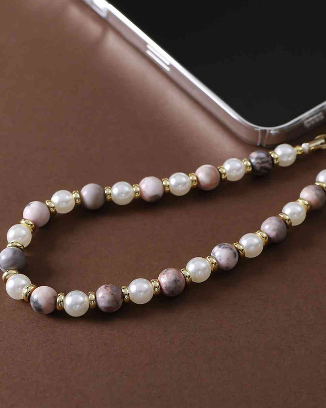 Natural Stone Beads Key Chain