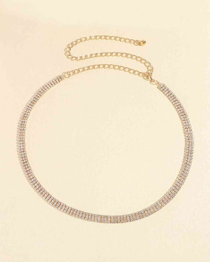 Rhinestones Alloy Belt