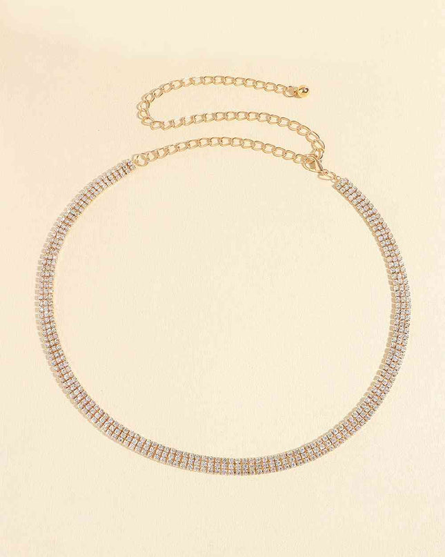 Rhinestones Alloy Belt