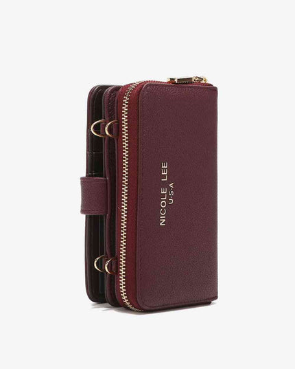 Nicole Lee USA Two-Piece Crossbody Phone Case Wallet
