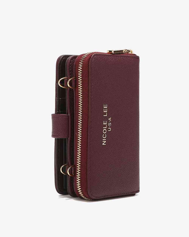 Nicole Lee USA Two-Piece Crossbody Phone Case Wallet