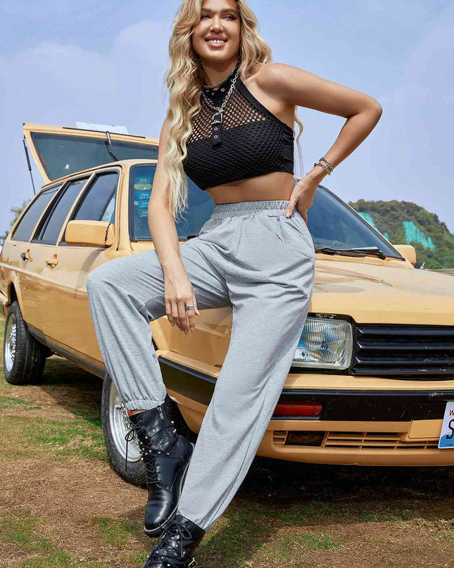 Elastic Waist Sweatpants