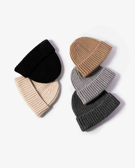 Rib-Knit Cuff Beanie