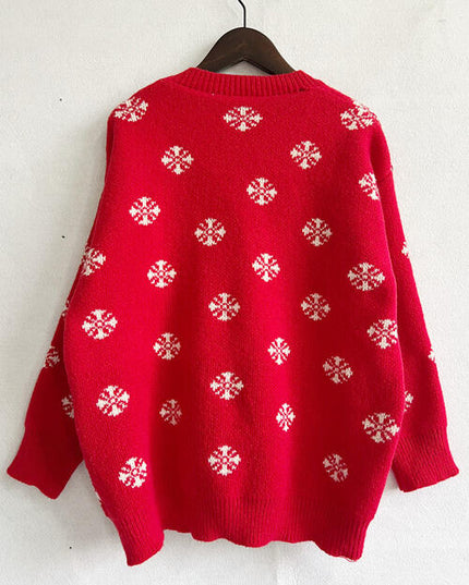 Pearl Detail Round Neck Long Sleeve Sweater