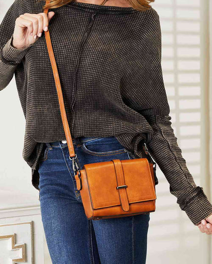 SHOMICO PU Leather Crossbody Bag