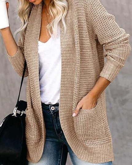 Open Front Long Sleeve Cardigan