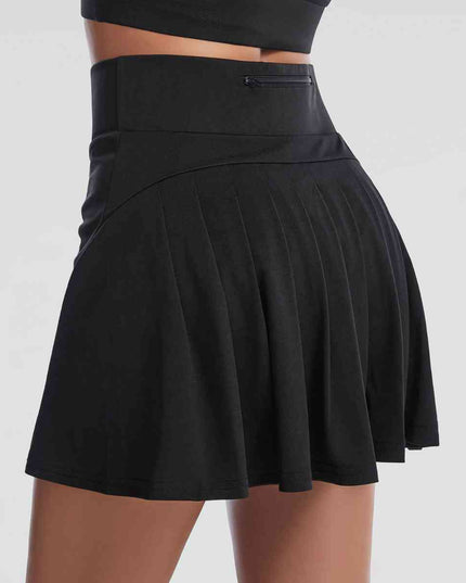 Wide Waistband Sports Skort