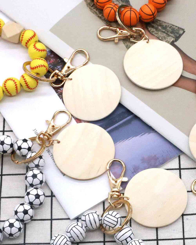 Assorted 4-Pack Wristlet Bead Key Chain