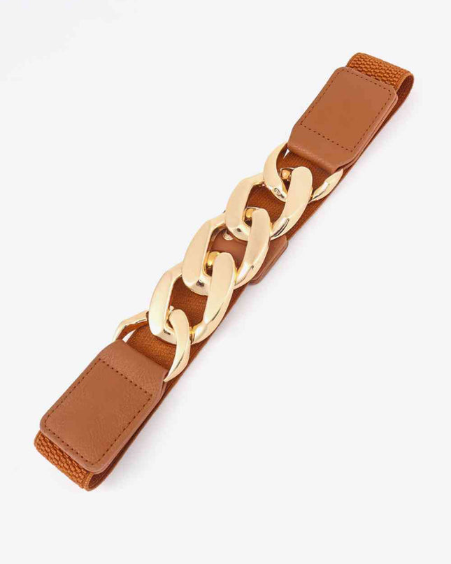 Chain Detail Elastic Belt
