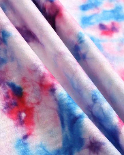 Graphic Tie-Dye Round Neck Short Sleeve Tee