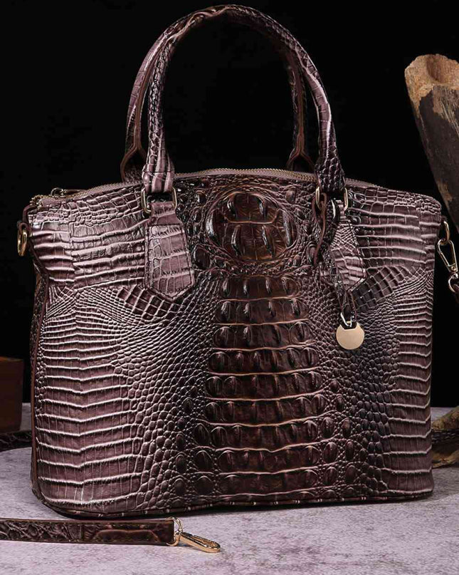 Gradient PU Leather Handbag
