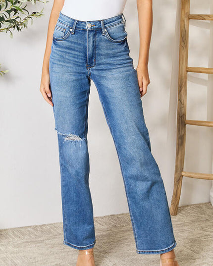 Judy Blue Full Size High Waist Distressed Jeans