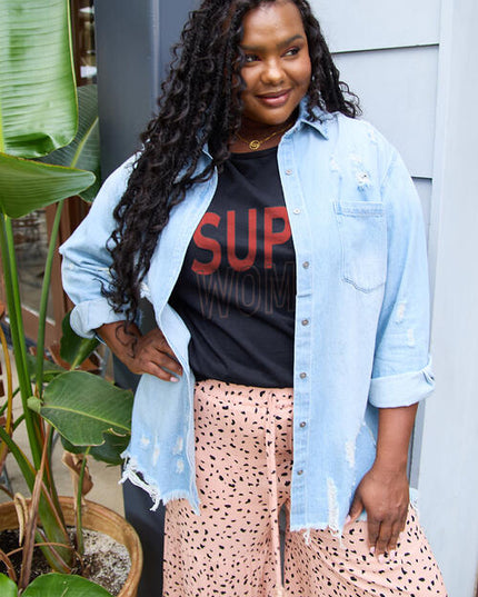 Simply Love Full Size SUPERWOMAN Short Sleeve T-Shirt