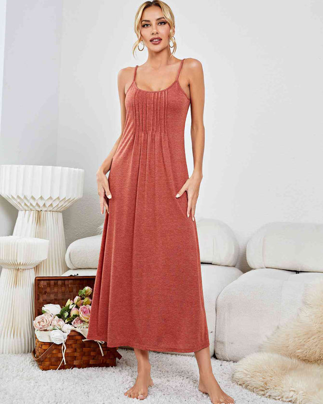 Scoop Neck Spaghetti Strap Night Dress