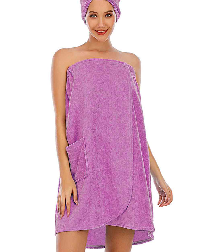 Strapless Robe with pocket