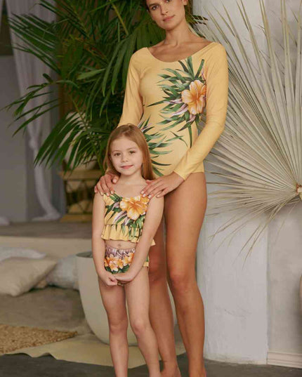 Marina West Swim Cool Down Longsleeve One-Piece Swimsuit