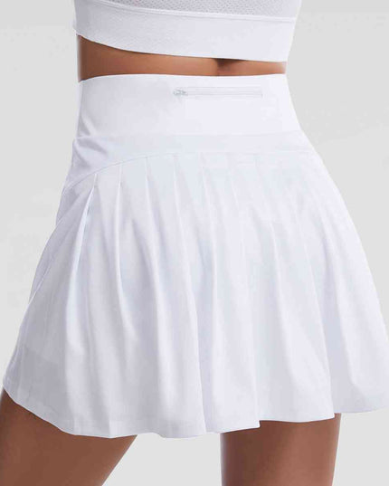 Wide Waistband Sports Skort