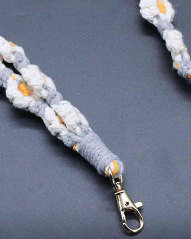 Flower Macrame Phone Lanyard