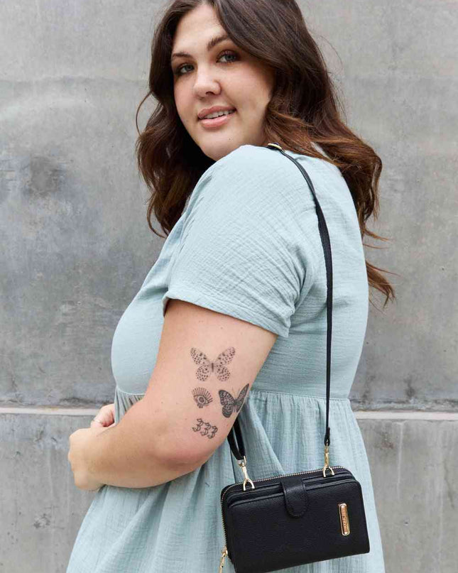 Nicole Lee USA Two-Piece Crossbody Phone Case Wallet
