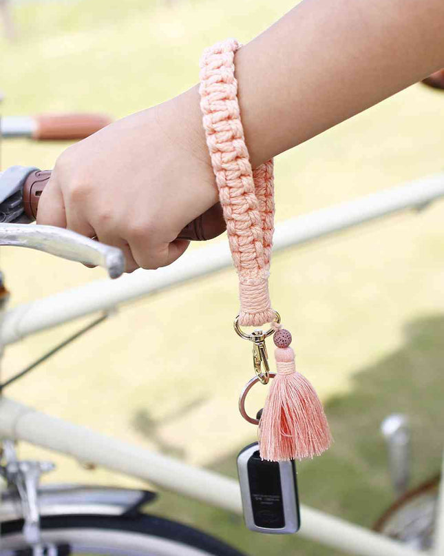 Wristlet Keychain with Tassel