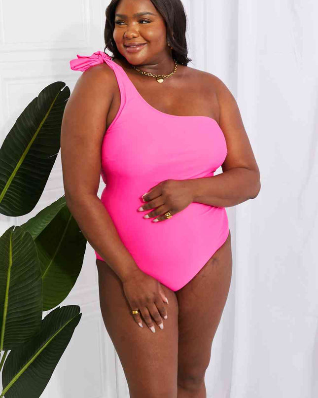 Marina West Swim Deep End One-Shoulder One-Piece Swimsuit