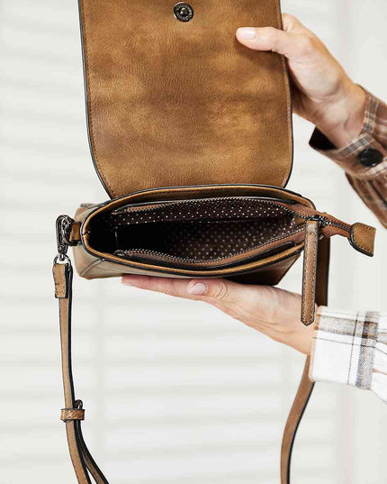 SHOMICO PU Leather Crossbody Bag