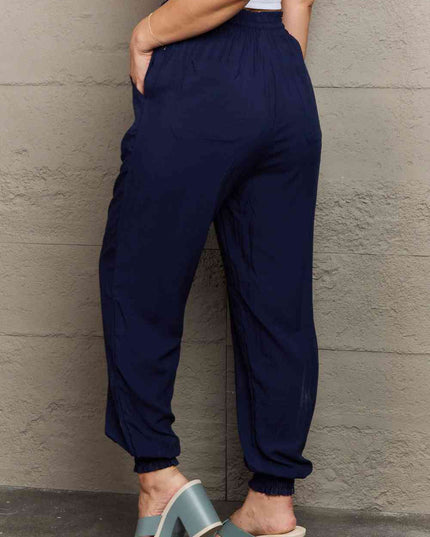 Tied Long Joggers with Pockets