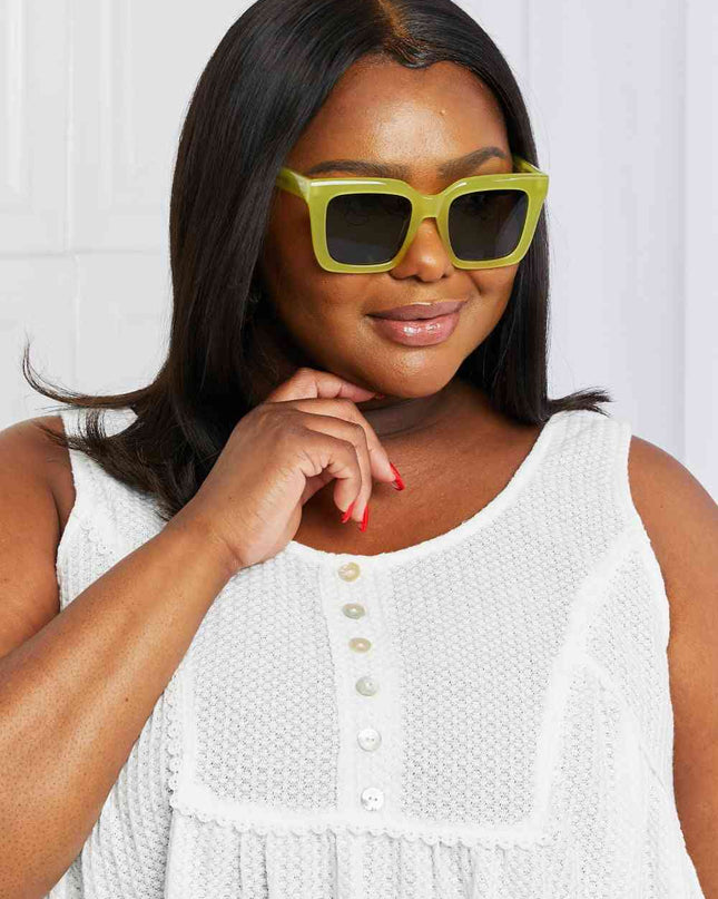 Square TAC Polarization Lens Sunglasses