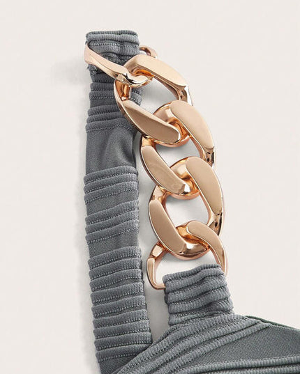 Chain Detail Square Neck Tank