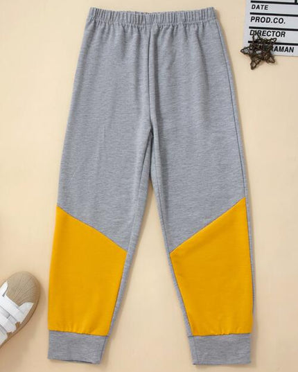 Graphic Hooded Top and Contrast Pants Set